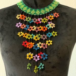 Green Spring Rain Necklace